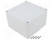 Enclosure: multipurpose; X: 120mm; Y: 120mm; Z: 75mm; ZP; light grey KRADEX