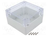 Enclosure: multipurpose; X: 120mm; Y: 120mm; Z: 75mm; ZP; light grey KRADEX