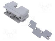 Case; 29mm; push-in; ways: 6; Mat: PBT; grey; Kit: holder 