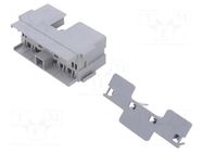 Case; 29mm; push-in; ways: 6; PBT; grey; Kit: holder; MAXIVAL MTA
