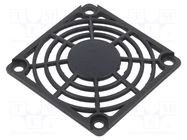 Guard; plastic; 60x60mm; Body dim: 60x60x7mm; Holes pitch: 50x50mm Qualtek Electronics