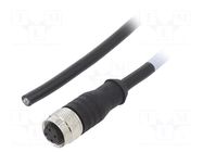 Cable: for sensors/automation; M12; PIN: 4; straight; 1m; plug; 4A MUELLER ELECTRIC