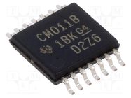 IC: digital; NAND; Ch: 4; IN: 2; CMOS; SMD; TSSOP14; 3÷18VDC; -55÷125°C TEXAS INSTRUMENTS