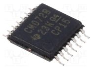 IC: digital; OR; Ch: 2; IN: 4; CMOS; SMD; TSSOP14; 3÷18VDC; -55÷125°C TEXAS INSTRUMENTS