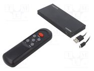 Switch; HDCP 2.2,HDMI 2.0; black; Input: HDMI socket x4 LOGILINK