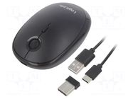 Mouse; black; USB A; wireless,optical; DPI change button; 10m LOGILINK
