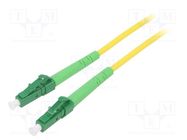 Fiber patch cord; OS2; LC/APC,both sides; 1m; LSZH; yellow Goobay