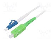 Fiber patch cord; OS2; LC/UPC,SC/APC; 1m; Optical fiber: 9/125um Goobay