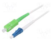 Fiber patch cord; OS2; LC/UPC,SC/APC; 5m; Optical fiber: 9/125um Goobay