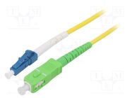 Fiber patch cord; OS2; LC/UPC,SC/APC; 30m; Optical fiber: 9/125um Goobay