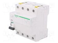 RCD breaker; Inom: 80A; Ires: 30mA; Poles: 4; 400VAC; IP20; 1÷25mm2 SCHNEIDER ELECTRIC