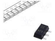 Transistor: NPN; bipolar; Darlington; 60V; 0.5A; 1.3W; SC62,SOT89 NEXPERIA