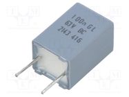 Capacitor: polypropylene; 0.1uF; THT; ±2%; 5mm; 63VDC; 25VAC VISHAY