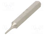 Screwdriver bit; hex key; HEX 0,7mm; Overall len: 27mm BETA