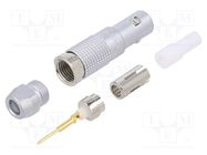 Connector: coaxial; 00; plug; male; soldering; for cable; 4A; IP50 LEMO