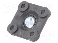 Bearing: flange; with assembly stem; lubricant-free; -30÷80°C IGUS