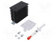 Heatsink: extruded; L: 103mm; W: 45mm; H: 80mm; 1.85K/W; aluminium CARLO GAVAZZI