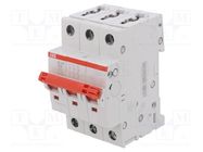 Switch-disconnector; Poles: 3; for DIN rail mounting; 32A; 400VAC 