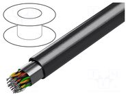 Wire; 50x2x24AWG; stranded; Cu; shielded,Al-PET foil; chrome; 30m BELDEN