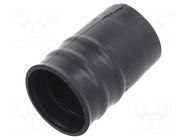 Heat shrink boot; glueless,straight; 22mm; L: 99mm; black; RAYCHEM TE Connectivity