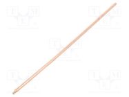 Heatsink: heat pipe; round; natural; L: 200mm; copper; raw; Ø: 4mm 