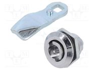 Lock; cast zinc; 16mm; Kind of insert bolt: double-bit insert ELESA+GANTER