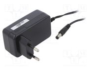 Power supply: switching; mains,plug-in; 12VDC; 1.5A; 18W; Plug: EU POS