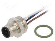 Connector: M12; socket; PIN: 4; male; A code-DeviceNet / CANopen LUMBERG AUTOMATION