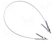 Ground/earth cable; both sides,crocodile clip; Len: 0.46m MUELLER ELECTRIC