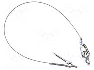 Ground/earth cable; both sides,crocodile clip; Len: 0.46m MUELLER ELECTRIC