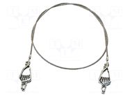 Ground/earth cable; both sides,crocodile clip; Len: 0.61m MUELLER ELECTRIC