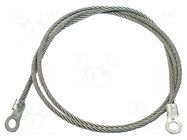 Ground/earth cable; ring terminal,both sides; Len: 1.5m MUELLER ELECTRIC