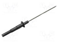 Test probe; 10A; 1kV; black; Tip diameter: 2mm; Overall len: 160mm MUELLER ELECTRIC