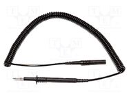 Test lead; 20A; probe tip,banana plug 4mm; Urated: 1kV; Len: 0.61m MUELLER ELECTRIC