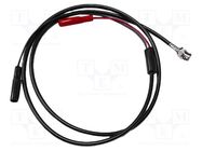 Test lead; BNC plug,aligator clip x2; Len: 0.9m; red and black MUELLER ELECTRIC