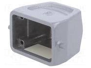 Enclosure for connectors: HDC; size 6; Locking: for double latch WIELAND