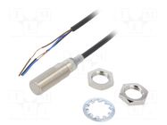 Sensor: inductive; OUT: NPN / NO; 0÷2mm; 10÷30VDC; M12; 2m; IP67 OMRON
