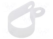 Fixing clamp; Cable P-clips; Bundle dia: 9.5mm; W: 9.5mm KEYSTONE