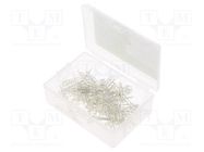 Kit: LED; THT; 3mm; 100pcs; natural white; plastic box; 20mA; 30° OPTOSUPPLY