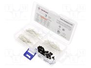 Kit: LED; THT; 3mm; 170pcs; white warm,natural white,white cold 