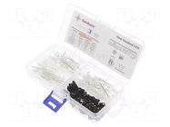 Diode: LED-kit; THT; 5mm; 170pcs; 2.7÷3.4VDC; plastic box; 20mA; 30° OPTOSUPPLY