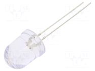 LED; red/yellow; 10mm; 30°; Front: convex; 2.1÷2.6/2.1÷2.6VDC OPTOSUPPLY