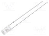 LED; 3mm; yellow; 750÷1120mcd; 140°; Front: flat; 1.8÷2.6VDC; 78mW OPTOSUPPLY