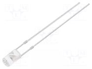 LED; yellow; 3mm; 750÷1120mcd; 140°; Front: flat; 1.8÷2.6VDC; 78mW OPTOSUPPLY