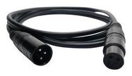 CABLE ASSY, 3P XLR JACK-XLR PLUG, 3FT