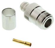 RF/COAXIAL, N JACK, STRAIGHT, 50 OHM, CRIMP