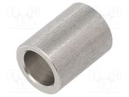 Spacer sleeve; 16mm; cylindrical; stainless steel; Out.diam: 12mm 