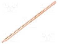 Heatsink: heat pipe; round; natural; L: 100mm; copper; raw; Ø: 4mm 