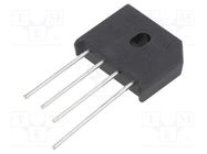 Bridge rectifier: single-phase; Urmax: 800V; If: 8A; Ifsm: 175A DC COMPONENTS