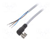 Cable: for sensors/automation; M8; PIN: 3; angled; 2.5m; plug; 60VDC FESTO